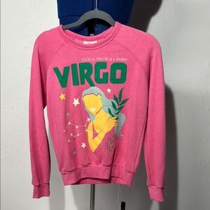 Pink Virgo Graphic Sweatshirt
